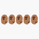 Bape a Bathing Ape Head Cork Coaster Set Beige