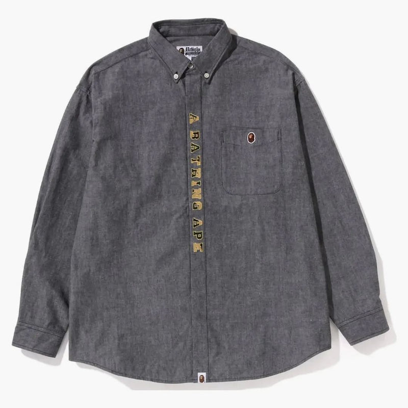 Bape A Bathing Ape Applique Bd Loose Fit Shirt Black