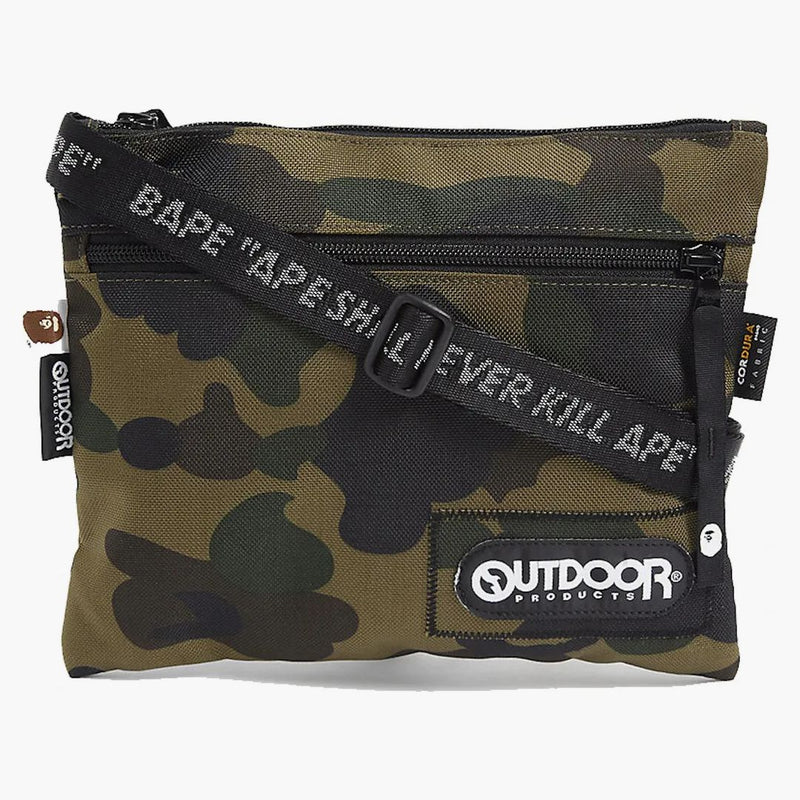 BAPE A BAJO APE BAPE X Productos al aire libre 1er Camo Mini Shoulder Bag Green