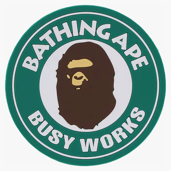 Bape a Bathing Ape Busy Works Rubber Coaster Green