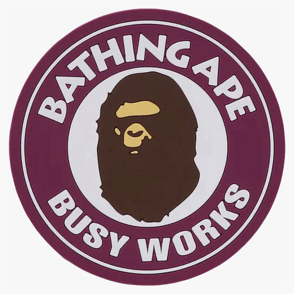 Bape a Bathing Ape Busy Works Rubber Coaster Purple