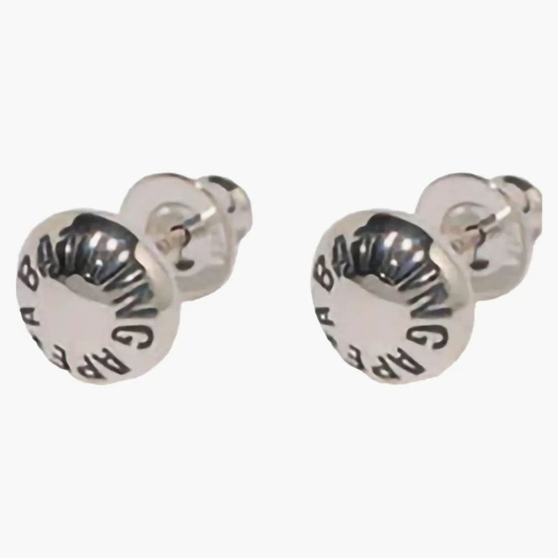 Bape A Bathing Ape Button Earrings Silver