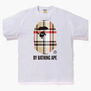 Bape A Bathing Ape Check By Bathing Tee White/beige