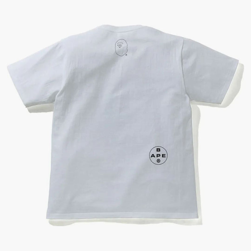 BAPE A BAME APE GHORST 2 T -TASSO RICONCATO BIANCO