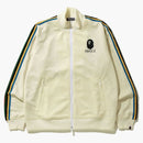 Bape a Bathing Ape Line Sleeve Jersey Top Ivory