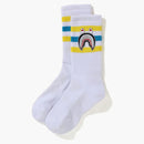 Bape a Bathing Ape Men Shark Socks White