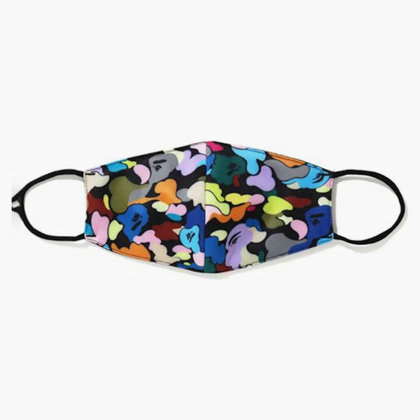 Bape a Bathing Ape Multi Camo Mask Multicolor/Black