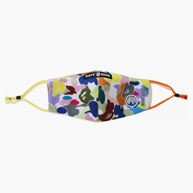 Bape a Bathing Ape Multi Camo Mask White