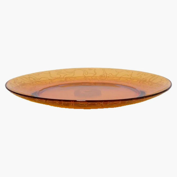 Bape a Bathing Ape Neon Camo Glass Plate Orange