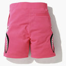 Bape A Bathing Ape Neon Shark Sweat Shorts Pink