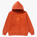 Bape a Bathing Ape Overdye Pullover Relaxed Fit Hoodie Orange