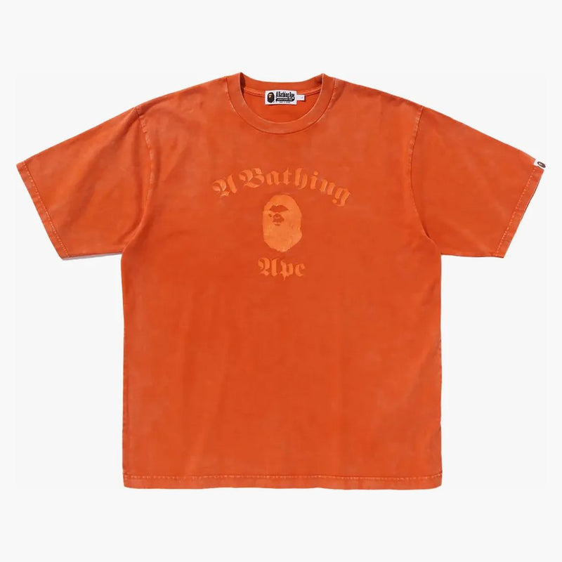 Bape a koupací lidoop Overdye relaxated fit tee oranžová