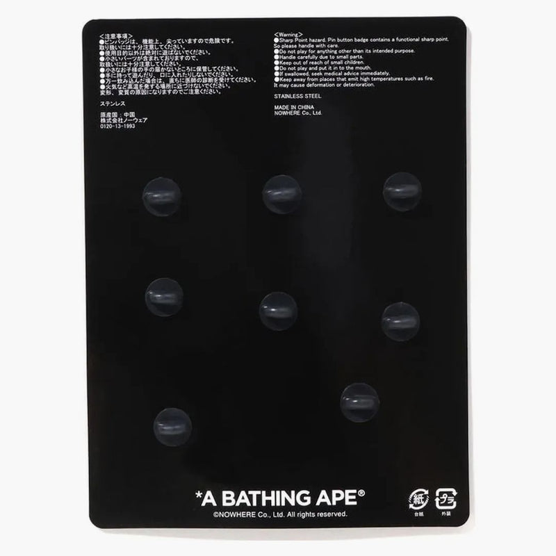 BAPE A Bathing Ape Pins Set Multi