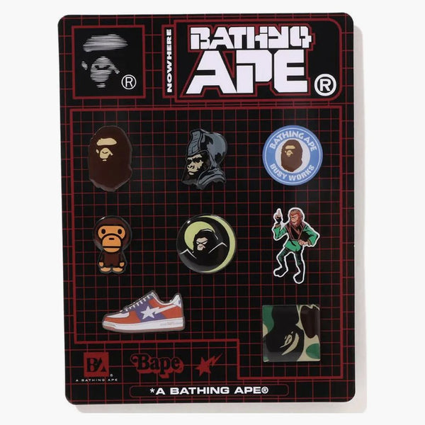 Bape a Bathing Ape Pins Set Multi
