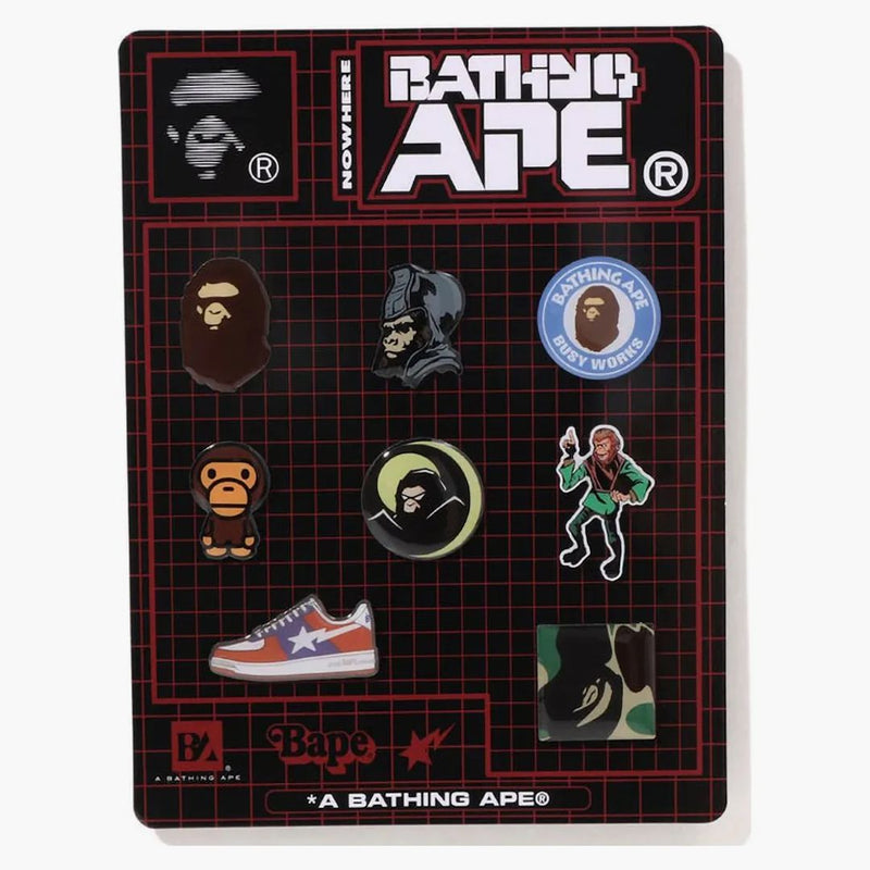 BAPE A Bathing Ape Pins Set Multi