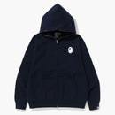 Bape a Bathing Ape Relaxed Fit Full Zip Hoodie Navy