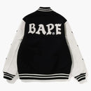 Bape a Bathing Ape Relaxed Fit Varsity Jacket Black