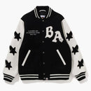 Bape a Bathing Ape Relaxed Fit Varsity Jacket Black