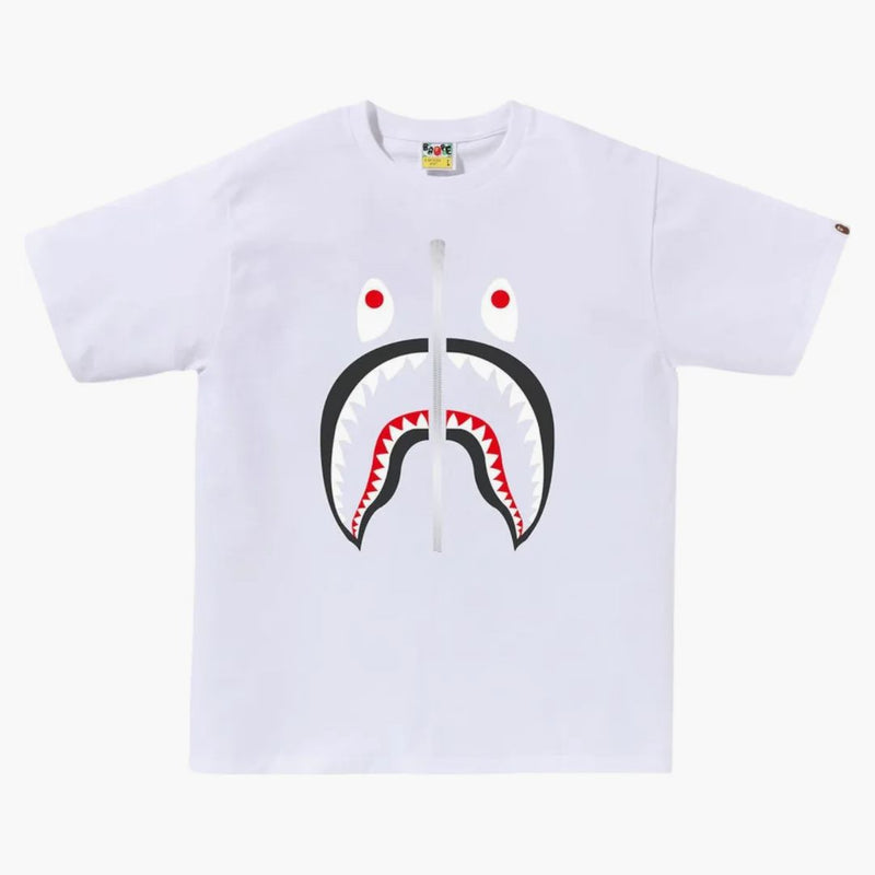 Bape a koupací lidoopy žralok tee bílá