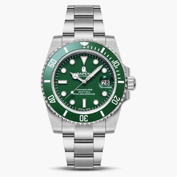 Bape A Bathing Ape Type 1 Bapex Watch (2022) Green Silver