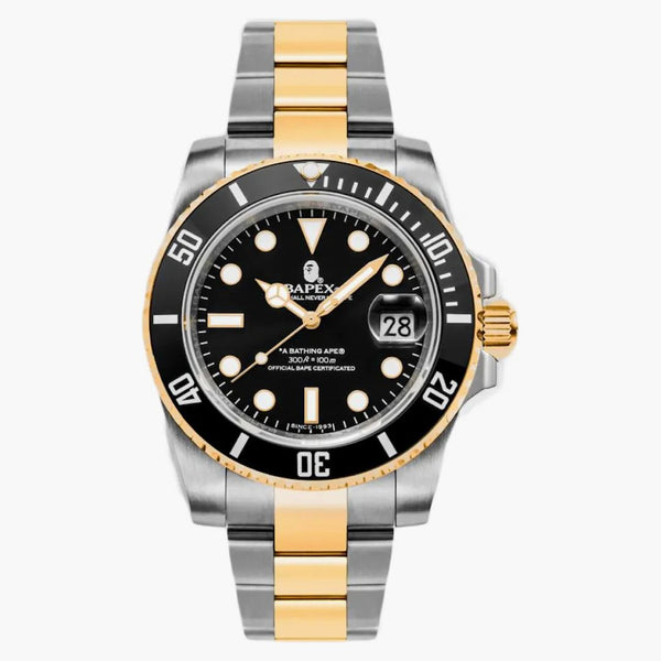 Bape A Bathing Ape Type 1 Bapex Watch Silver Gold/black/black