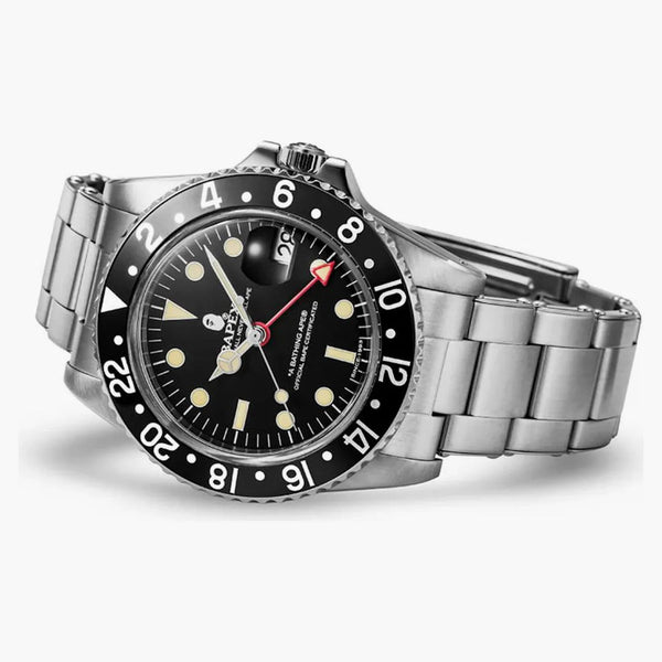 Bape A Bathing Ape Type 2 Bapex Watch Silver/black