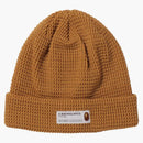 Bape a Bathing Ape Waffle Knit Cap Beige
