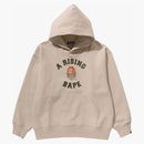 Bape A Rising Bape Relaxed Fit Pullover Hoodie Ivory