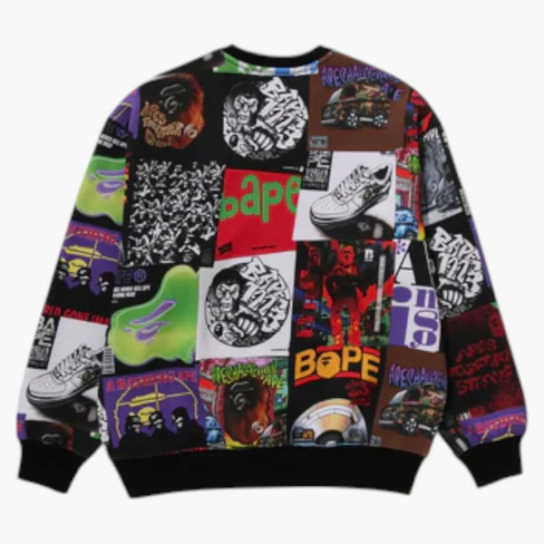 BAPE Album Monogram Crewneck Multicolor