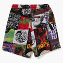 Bape album Monogram Sweat Shorts Multicolor