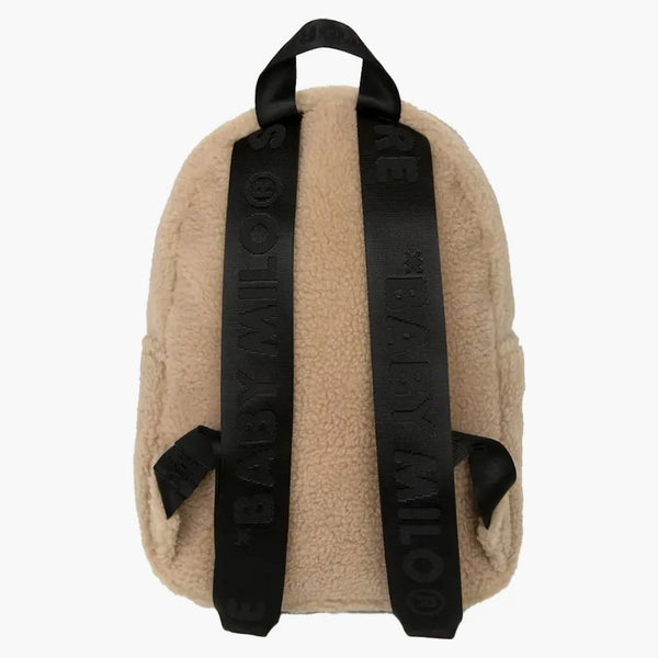 Bape All Baby Milo Mini Faux Fur Backpack Beige