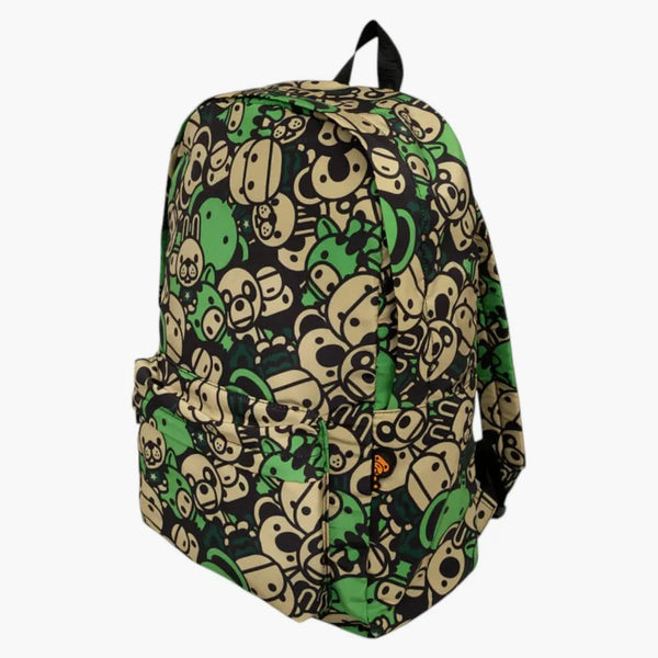 Bape All Friends Large Backpack Green/multicolor