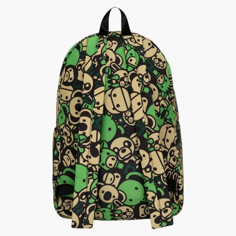 Bape All Friends Large Backpack Green/multicolor
