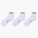 Bape Ankle Socks (set Of 3) White