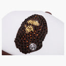 Bape Ape Head Crystal Stone Mesh Cap Brown