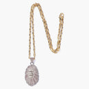 Collar de piedra de cristal de la cabeza de Bape Ape (FW22) Oro