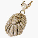 Bape Ape Head Crystal Stone Necklace Gold