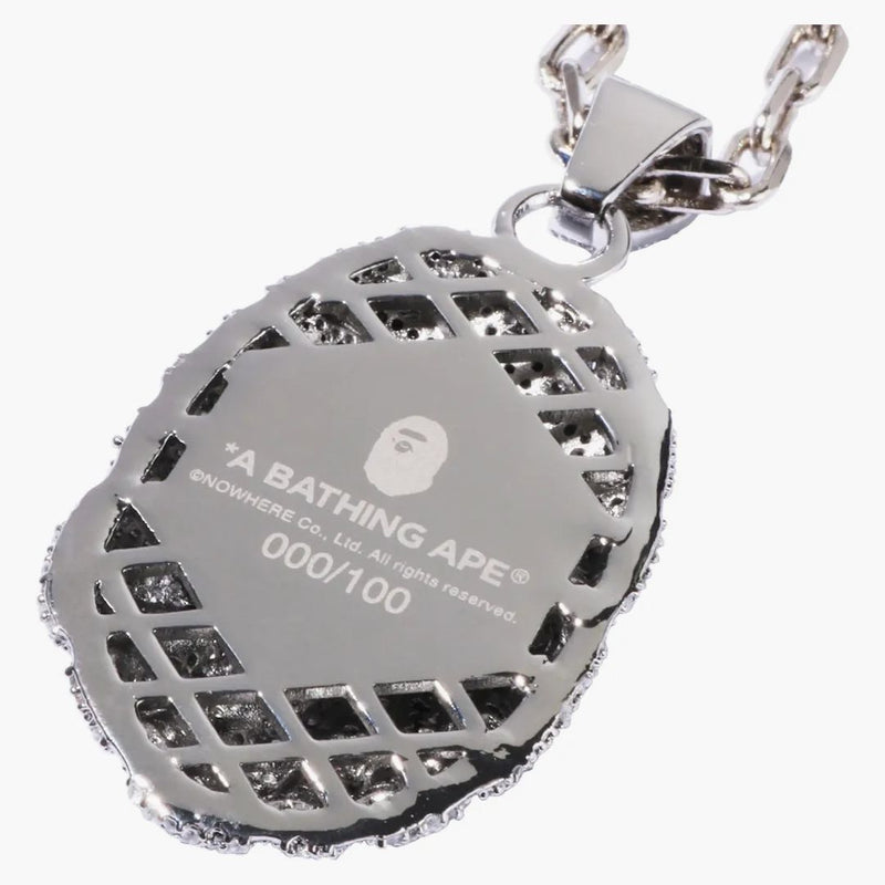 Křišťálový kámen hlavy Bape Ape (vydání 100) Silver
