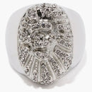 Bape Ape Head Crystal Stone Ring (FW22) Silver