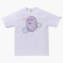 Bape Ape Head Firework Ii Tee White