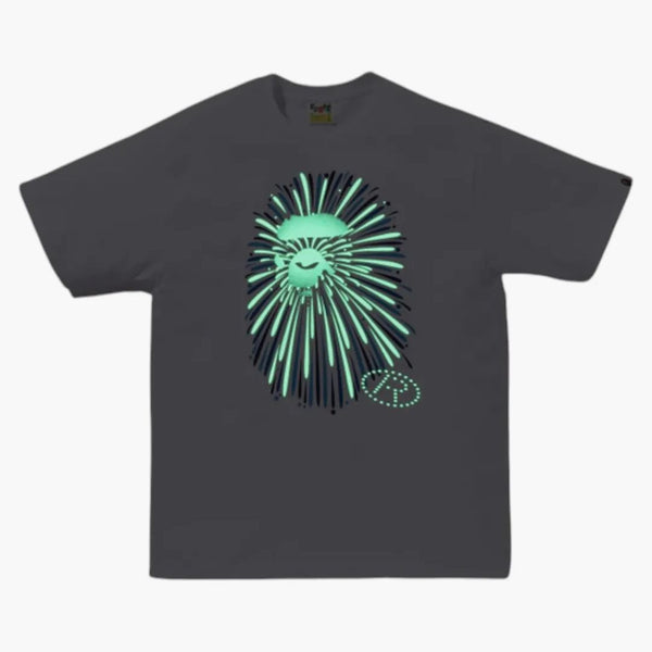 Bape Ape Head Firework I Tee White/blue