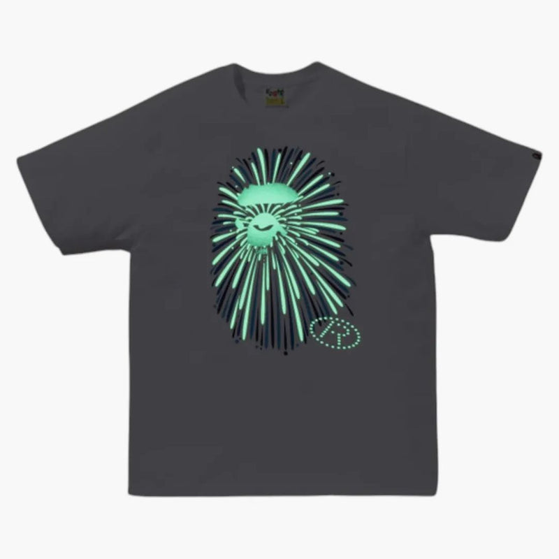 Bape Ape Head Firework I Tee White/blue