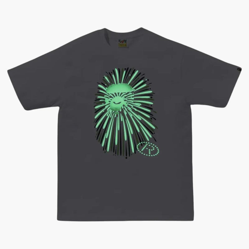 Bape Ape Head Firework I Tee White/green