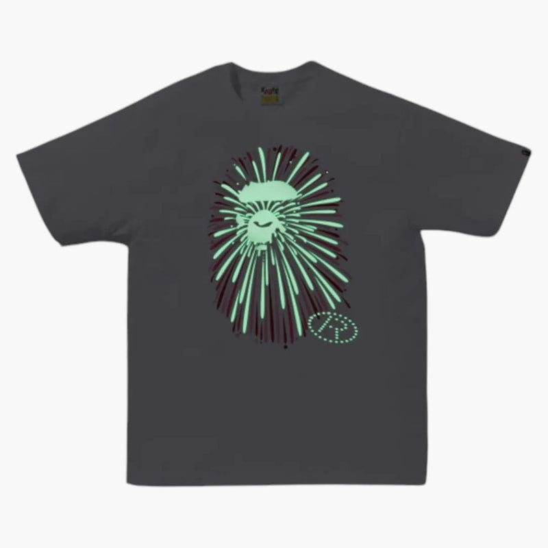Bape Ape Head Firework I Tee White/pink