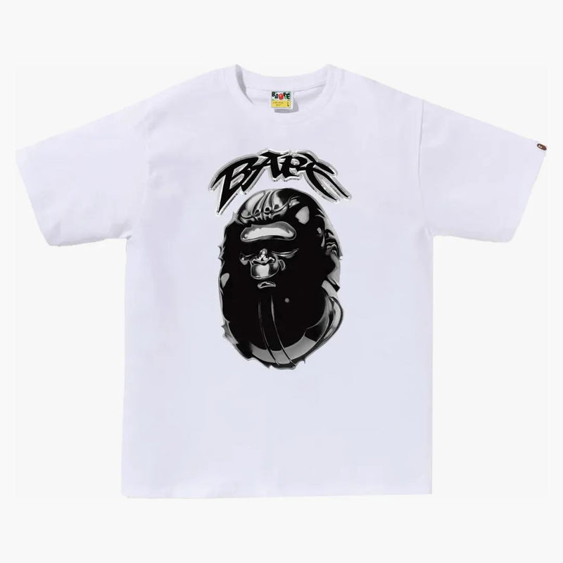 Bape Ape Head Graffiti Tea White
