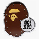 Bape Ape Head Led Signboard Brown