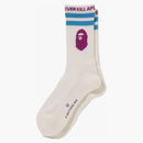Bape Ape Head Line Socks (SS24) White