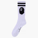 Bape Ape Head Line Socks White/Black