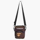 Bape Ape Head Mini Bag Brown