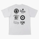 Bape Ape Head Multi Print Tee White